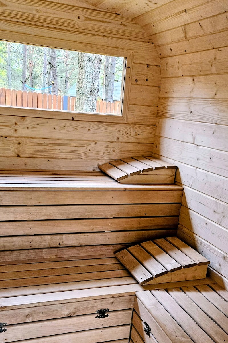 Sauna przy domkach letniskowych Borsk Kaszuby 