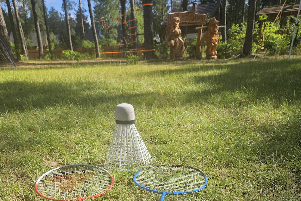 Ogród i teren wokół domków w Borsku na Kaszubach